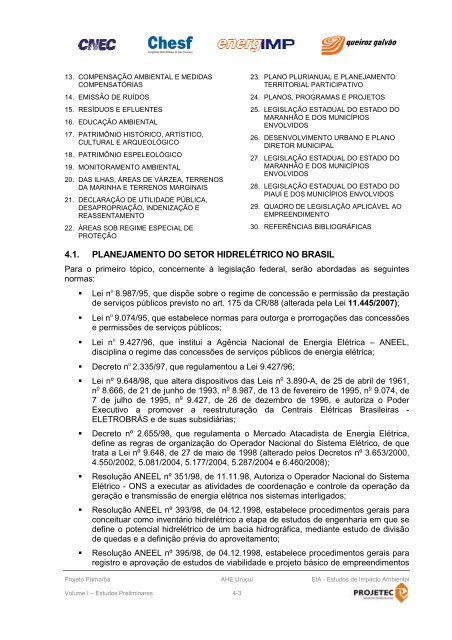 ESTUDO DE IMPACTO AMBIENTAL – EIA - Ibama