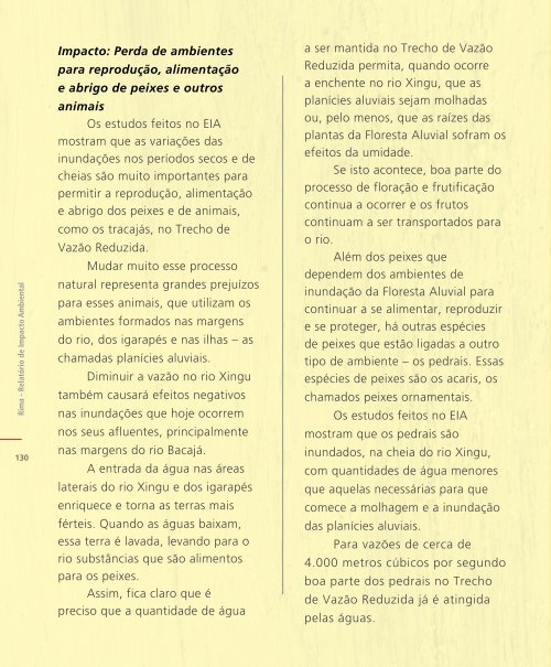 Relatório de Impacto Ambiental Rima - Belo Monte - Eletrobras