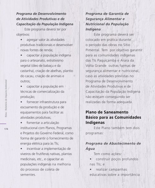 Relatório de Impacto Ambiental Rima - Belo Monte - Eletrobras