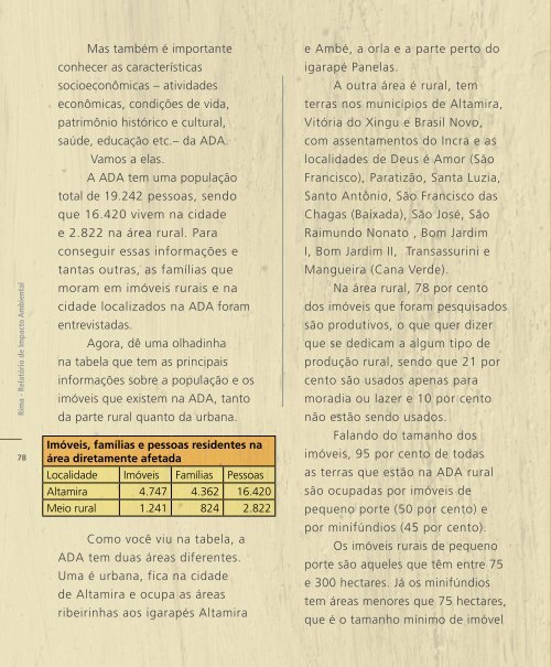 Relatório de Impacto Ambiental Rima - Belo Monte - Eletrobras