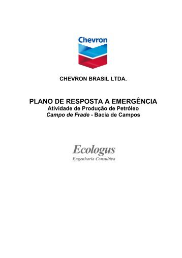 PLANO DE RESPOSTA A EMERGÊNCIA - Ibama