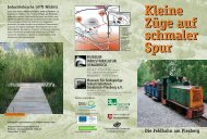 Flyer Feldbahn - im Museum Industriekultur