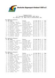 Deutsche Meisterschaft Halle Recurve in Saarbrücken am 28.02