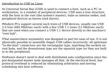 Introduction to USB on Linux A Universal Serial ... - DAIICT Intranet