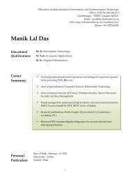 Manik Lal Das - DAIICT Intranet - Dhirubhai Ambani Institute of ...