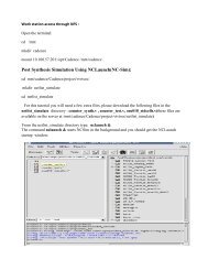 Post Synthesis Simulation Using NCLaunch(NC ... - DAIICT Intranet