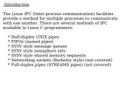 Introduction The Linux IPC (Inter-process ... - DAIICT Intranet