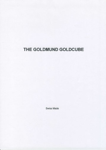 THE GOLDMUND GOLDCUBE