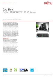 Data Sheet Fujitsu PRIMERGY TX120 S3 Server - bei Fujitsu ...