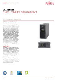 Datasheet Fujitsu PRiMERGY tX200 s6 sERvER - bei Fujitsu ...
