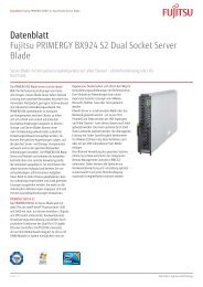 Datenblatt Fujitsu PRIMERGY BX924 S2 Dual Socket Server Blade