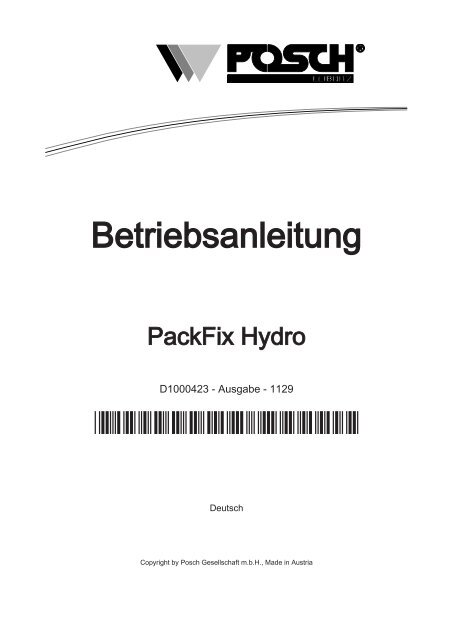 PackFix Hydro - Posch