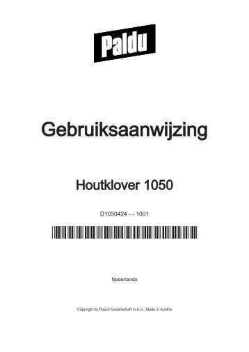 Houtklover 1050 - Posch