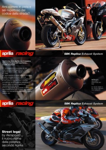 SBK Replica Exhaust System - Aprilia