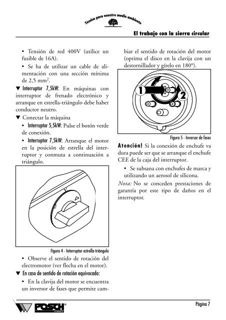 Sierra circular con mesa de rodillos - Posch