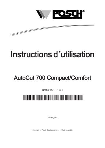 AutoCut 700 Comfort - Posch