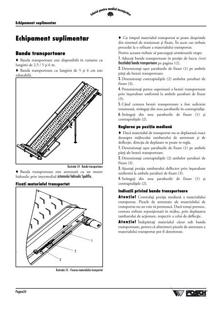 INSTRUCŢIUNI DE UTILIZARE - Posch