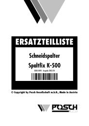 Schneidspalter Spaltfix K-500 - Posch