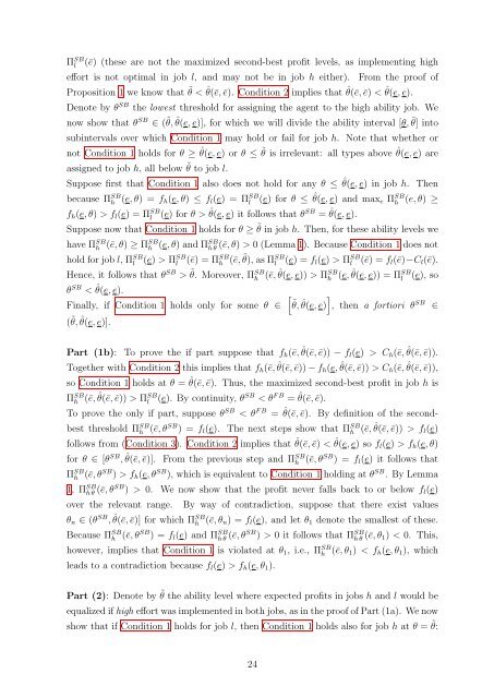 Job Assignments under Moral Hazard - School of Economics and ...