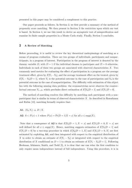 On the Identification of Misspecified Propensity Scores - School of ...