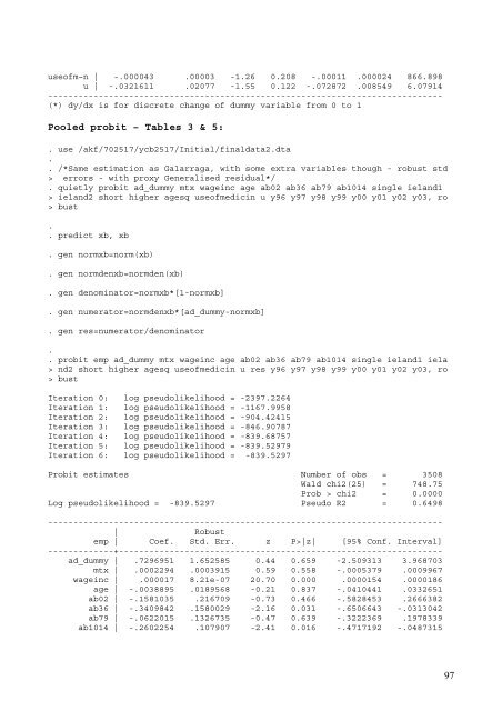 An Analysis on Danish Micro Data - School of Economics and ...