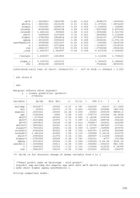 An Analysis on Danish Micro Data - School of Economics and ...