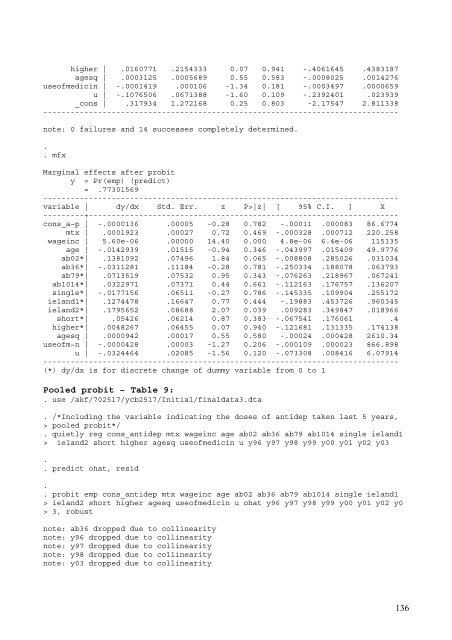 An Analysis on Danish Micro Data - School of Economics and ...