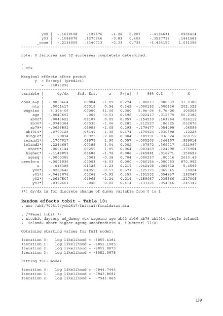 An Analysis on Danish Micro Data - School of Economics and ...