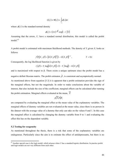 An Analysis on Danish Micro Data - School of Economics and ...