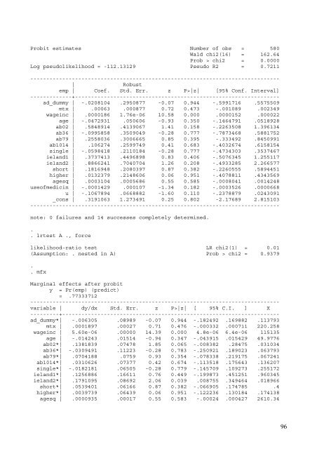 An Analysis on Danish Micro Data - School of Economics and ...