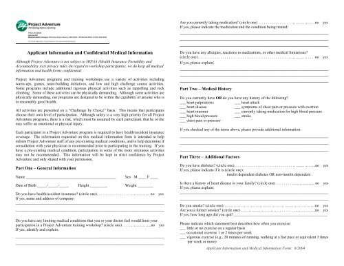Medical/Liability Release Form