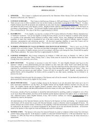 Rules and Regulations - Edmonton Oilers