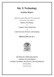 Sky X Technology.pdf - DSpace at CUSAT - Cochin University of ...