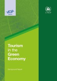 Tourism in the Green Economy ? Background Report - UNEP