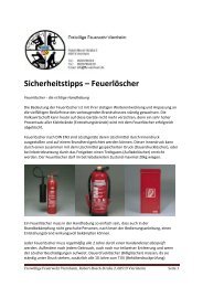 Sicherheitstipps Feuerlöscher - Freiwillige Feuerwehr Viernheim