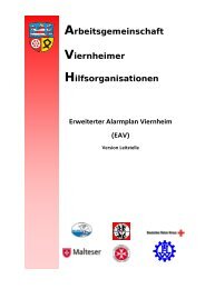 Arbeitsgemeinschaft Viernheimer Hilfsorganisationen - Freiwillige ...