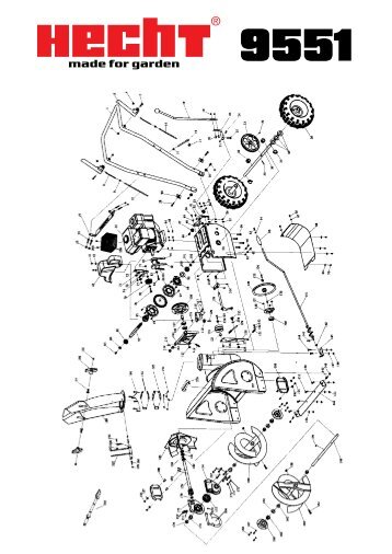 Parts list Hecht 95519651 Sněhová fréza - Nakupka.cz