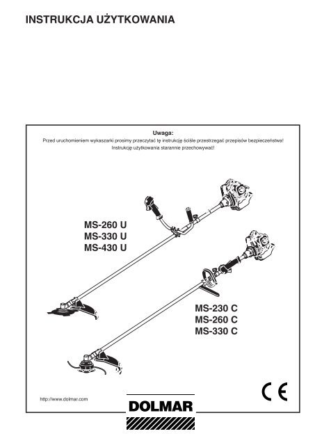 INSTRUKCJA UŻYTKOWANIA - Katalog - Dolmar