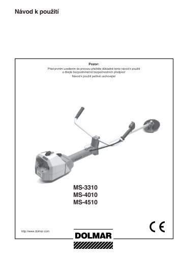 Návod k pouĎití MS-3310 MS-4010 MS-4510 - Katalog - Dolmar