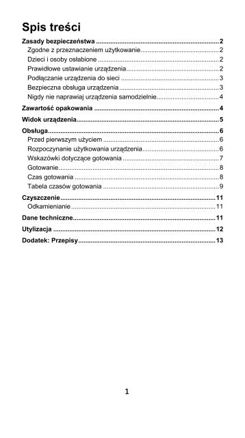 Widok urządzenia - Progres