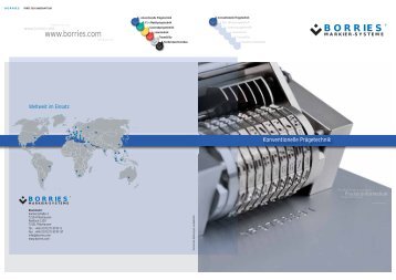 Produktinformation - Borries Markier-Systeme GmbH