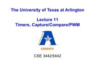 Lecture-11: Timers and CCP - Crystal - The University of Texas at ...