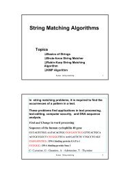 String Matching Algorithms - Crystal