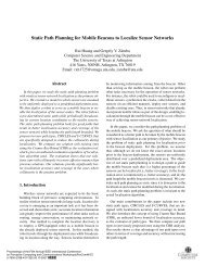 Static Path Planning for Mobile Beacons to Localize Sensor Networks