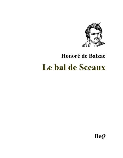 Le bal de Sceaux - La Bibliothèque électronique du Québec