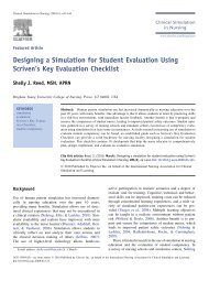 Designing a Simulation for Student Evaluation Using Scriven's Key ...