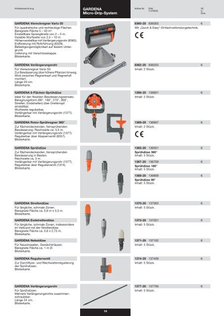 Katalog GARDENA Professional 2010