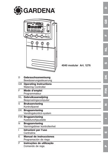 Instructions de service - GARDENA