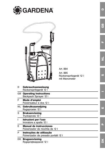 Instructies voor gebruik - GARDENA