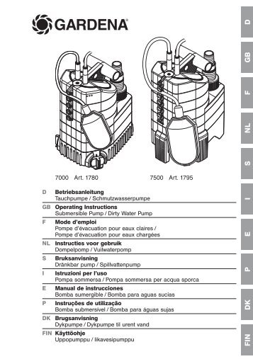 Instructies voor gebruik - GARDENA